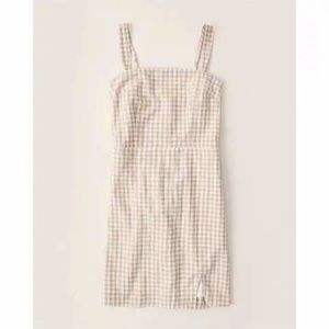 Gingham Wide Strap Mini Dress